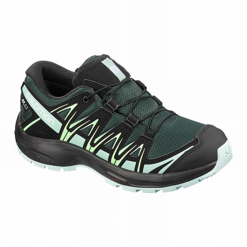 Salomon XA PRO 3D CLIMASALOMON™ WATERPROOF Zapatillas Trail Running Niños - Verde / Negras - Colombi